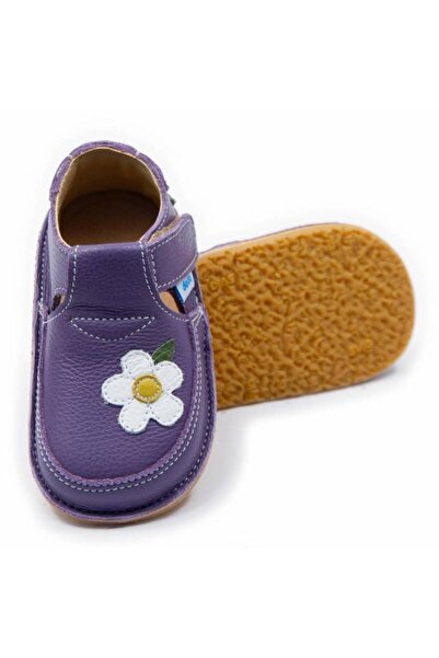 DODO SHOES Pantofi copii barefoot Wild Flower, Culoare Violet din piele natur...