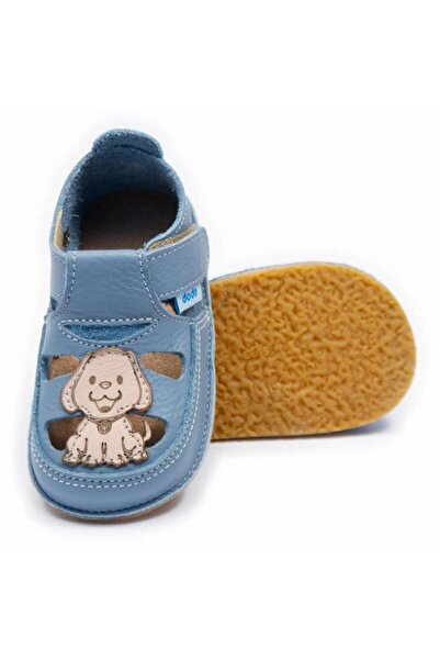 DODO SHOES Sandale copii barefoot Puppy, Culoare Baby Blue din piele naturala...