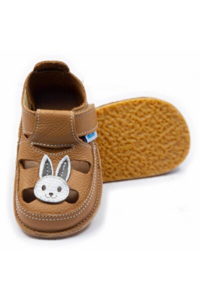 DODO SHOES Sandale copii barefoot Iepuras, Culoare Caramel din piele naturala...