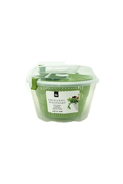 Excellent Houseware Excelent uscător de salată Verde, 25x16 cm