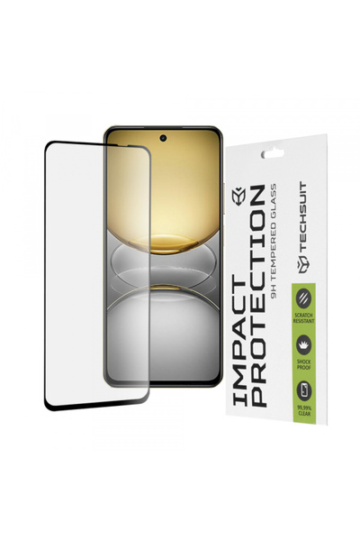 Techsuit Folie de protecție pentru Realme C75 5G / 14x, Sticlă securizată, Ad...