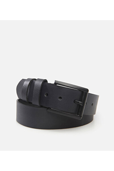 Hotiç Ανδρική δερμάτινη μαύρη ζώνη