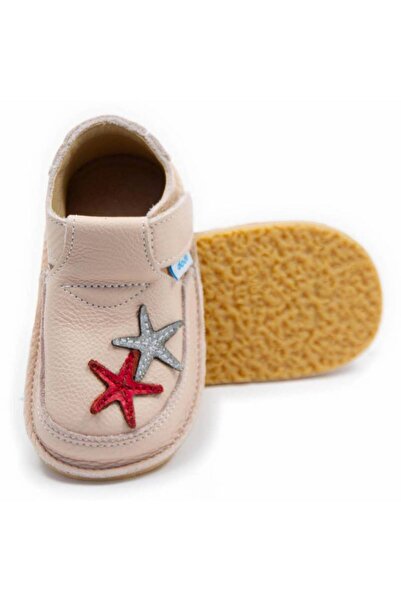DODO SHOES Pantofi copii barefoot Starfish, Culoare Cream din piele naturala,...