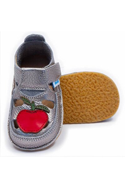 DODO SHOES Sandale copii barefoot Mar, Culoare Argintiu din piele naturala, t...
