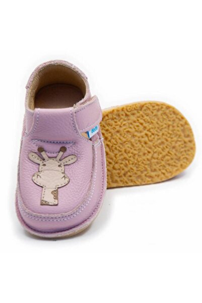 DODO SHOES Pantofi copii barefoot Giraffe, Culoare Cameo din piele naturala, ...