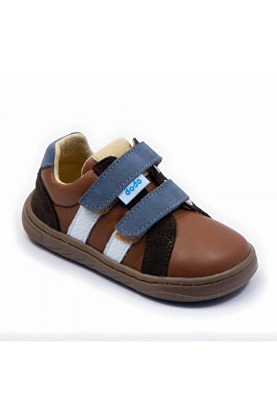 DODO SHOES Pantofi copii barefoot Active, Culoare Camel din piele naturala, t...
