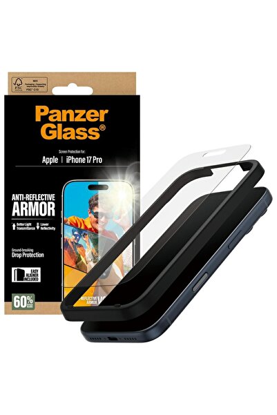 CARE by PanzerGlass® Folie protectie pentru iPhone 17 Pro, Antisoc, transparenta