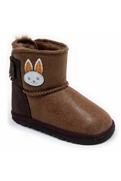 DODO SHOES Cizme copii barefoot Iepuras, Culoare Caramel, piele naturala cu t...