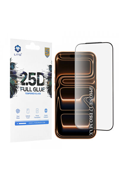 Lito Foil for Apple iPhone 17 Pro Max, Litho, Glass, Black