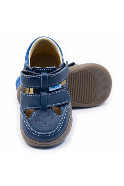 DODO SHOES Sandale copii barefoot Sunrise Deep Blue din piele naturala, talpa...