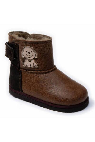 DODO SHOES Cizme copii barefoot Puppy, Culoare Caramel, piele naturala cu tal...