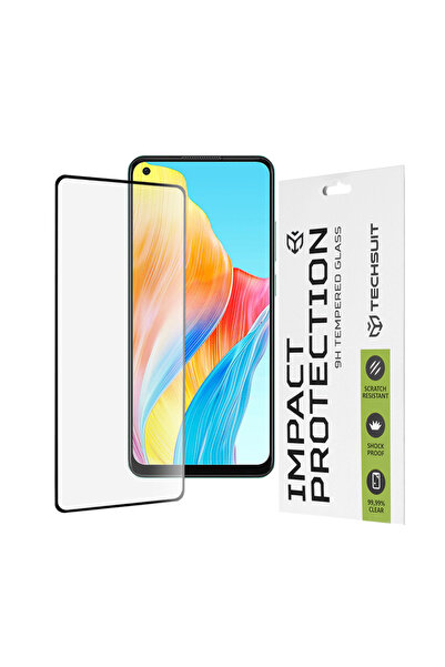 Techsuit Folie protectie pentru Oppo A78 4G, Antisoc;Full Glue, negru