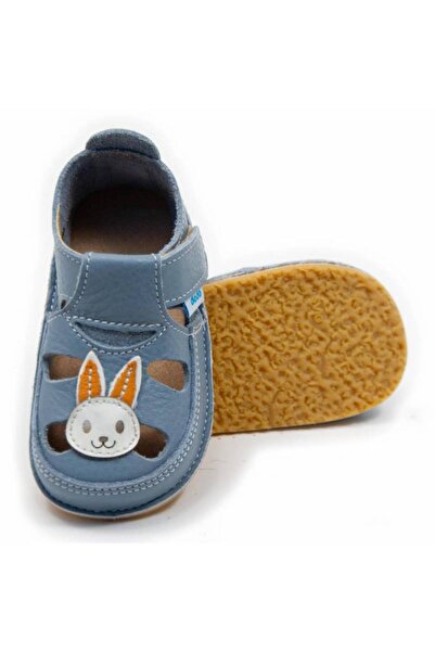 DODO SHOES Sandale copii barefoot Iepuras, Culoare Baby Blue din piele natura...