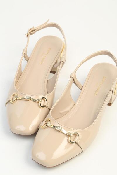 Pierre Cardin Μπεζ γυναικεία παπούτσια με τακούνι PC-55738