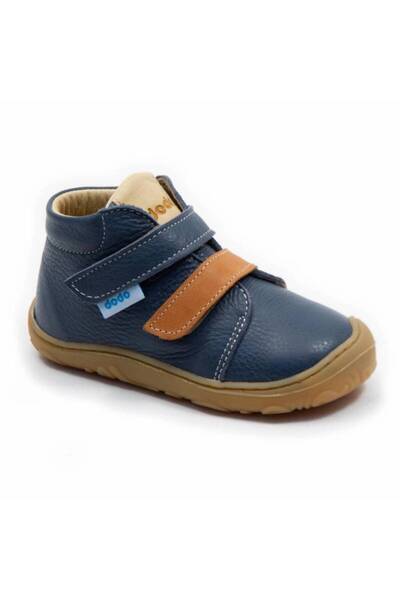 DODO SHOES Ghetute copii barefoot Noah Smokey, Culoare Sky din piele naturala...