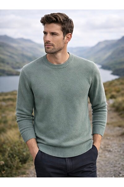MARCO SERUSSI Lambswool bisiklet yaka kazak