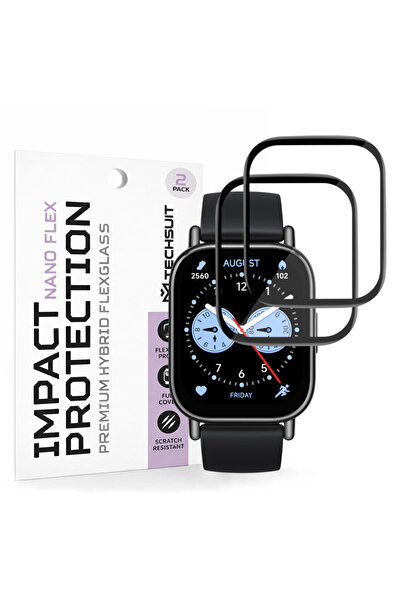 Techsuit Φύλλο προστασίας για Xiaomi Watch, Techsuit, Πλαστικό, Μαύρο