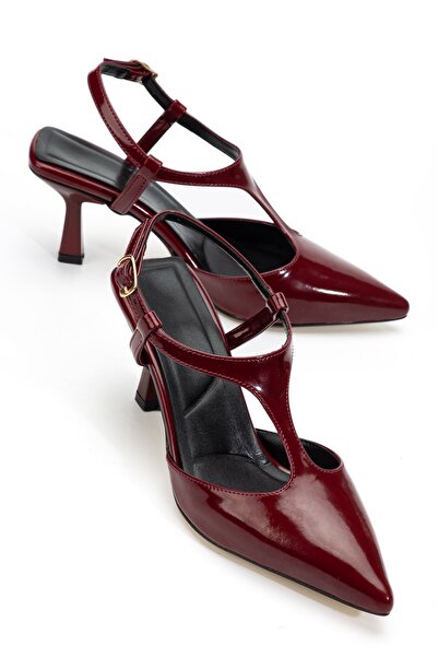 Hayalimdeki Ayakkabı Γυναικεία παπούτσια Lorea από δερμάτινο λουστρίνι μπορντ...