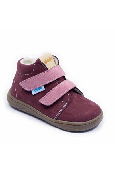 DODO SHOES Ghetute copii Thermo wool impermeabil, Culoare Burgundy, piele nat...