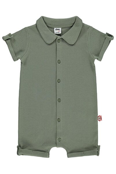 Civil Baby Βασική Ολόσωμη Φόρμα 6-18 Μηνών - Χακί