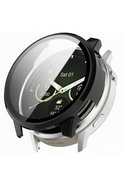 Techsuit Protectie pentru Garmin Watch 45 mm, Techsuit, Plastic, Black