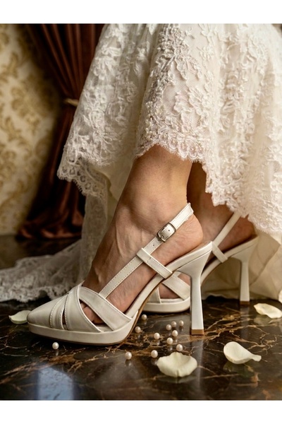 Felisya Butik Κομψά Νυφικά Παπούτσια με Τακούνι - FELİSYABUTİK