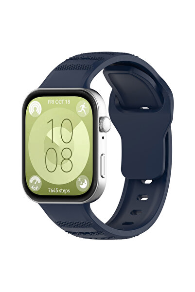 Techsuit Curea pentru Huawei Watch Fit 3, Techsuit, Silicon, Dark Blue