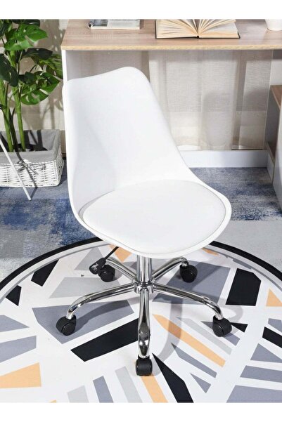Taimi Ergonomic 360° Swivel Adjustable Height Office Chair, Padded Seat, with...