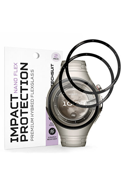 Techsuit Huawei Watch 46 χιλιοστά, Θήκη, Techsuit, Πλαστικό, Μαύρο