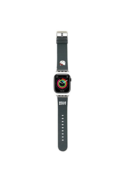 Hello Kitty Λουράκι για Apple Watch, Hello Kitty, από δερματίνη, μαύρο