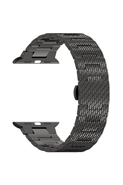 Techsuit Λουράκι για Apple Watch, Techsuit, Ατσάλινο, Μαύρο