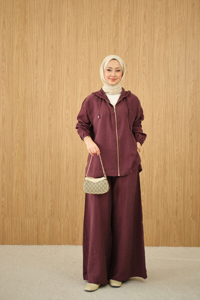 LOCCO Σετ με hijab - Βουργουνδία - Regular