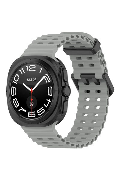 Techsuit Curea pentru Galaxy Watch 7 Ultra, Techsuit, Silicon, Gray