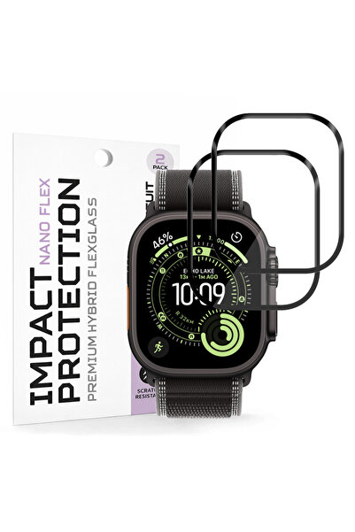 Techsuit Προστατευτική μεμβράνη για Apple Watch, Techsuit, Πλαστικό, Μαύρο