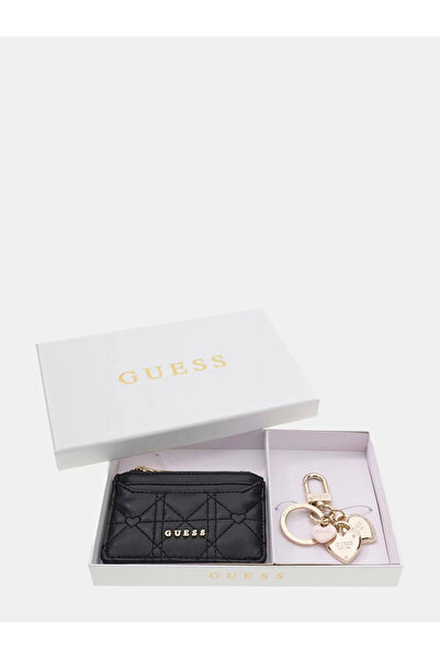 Guess Hediyelik Kartlık ve Anahtarlık Kadın Siyah Kutu Seti GFBOXWP6202-BLA