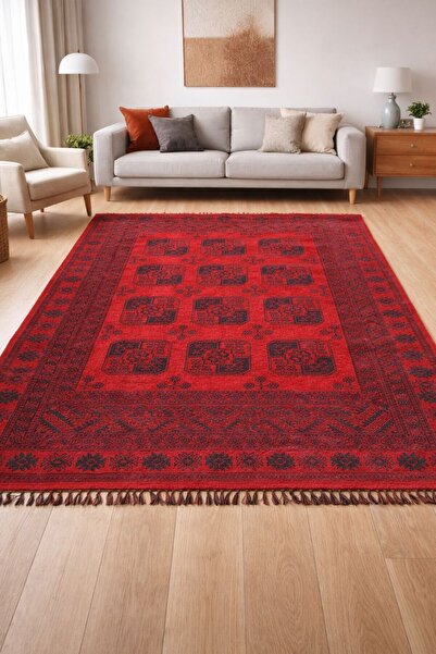 KEVLİNE Luxess Buhara Collectıon Akrilik-Pamuk-Polyester Dokuma Afgan Deseni ...