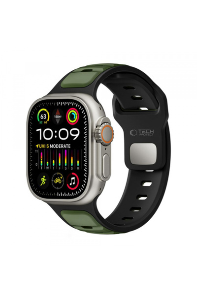 Tech-Protect Θήκη για Apple Watch, Tech-Protect, Σιλικόνης, Πράσινο