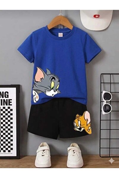 Nice Clothes Summer Children's T-Shirt Shorts Unisex (Tom and Jery)