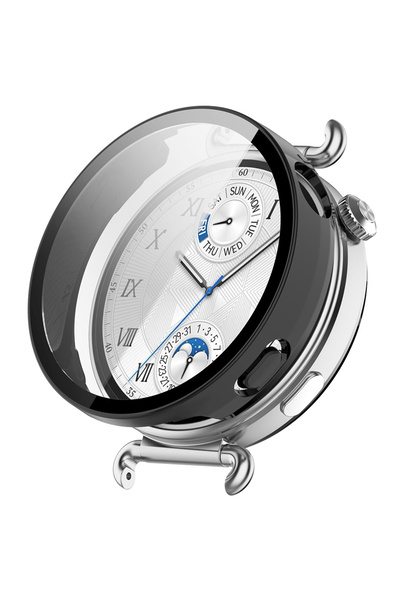 Techsuit Protectie pentru Huawei Watch 41 mm, Techsuit, Plastic, Black