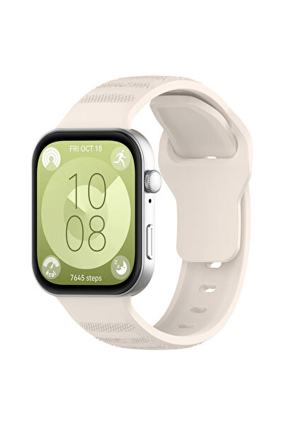 Techsuit Λουράκι για Huawei Watch Fit 3, Techsuit, Σιλικόνης, Μπεζ