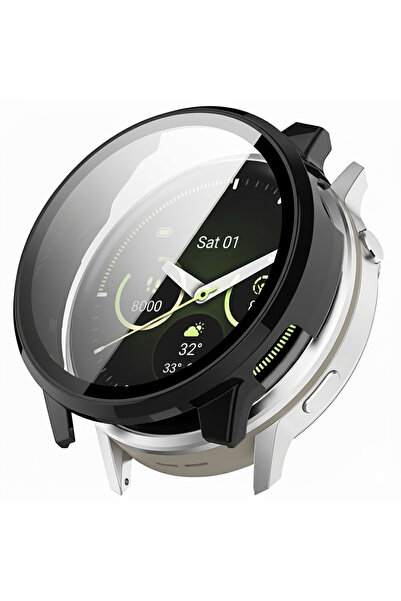 Techsuit Προστασία για Garmin Watch 45 χιλ., Techsuit, Πλαστικό, Μαύρο