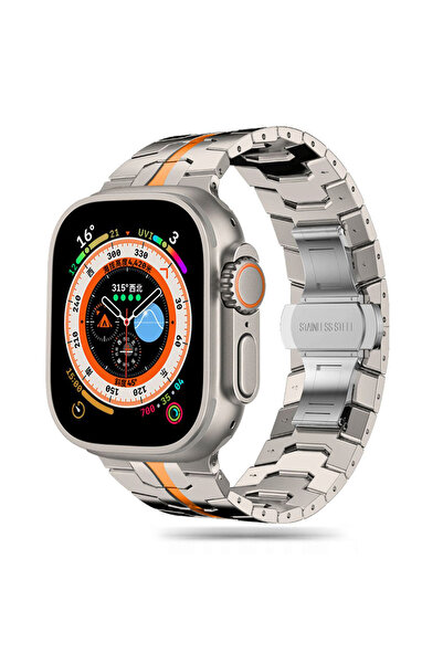 Techsuit Λουράκι για Galaxy Watch, Techsuit, Ατσάλινο, Πορτοκαλί