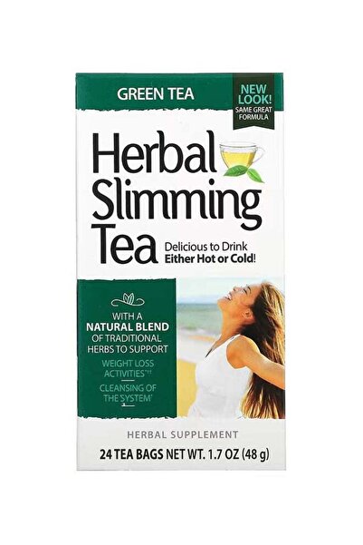 21st Century Herbal Slimming Green Tea - 24 Bags 1.7 Oz (48 G)