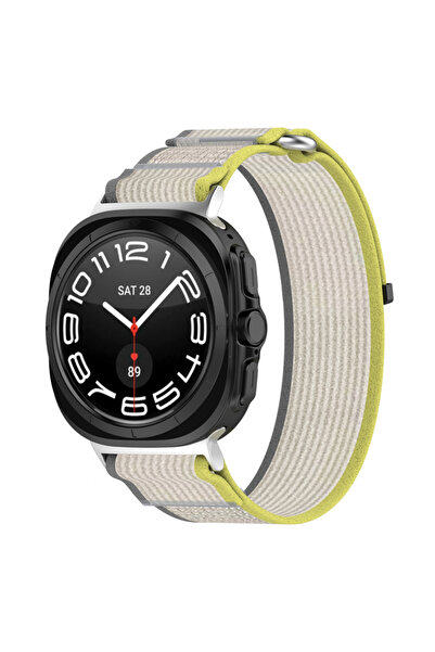 Techsuit Λουράκι για Galaxy Watch 7 Ultra, Techsuit, Μεταλλικό, Κίτρινο