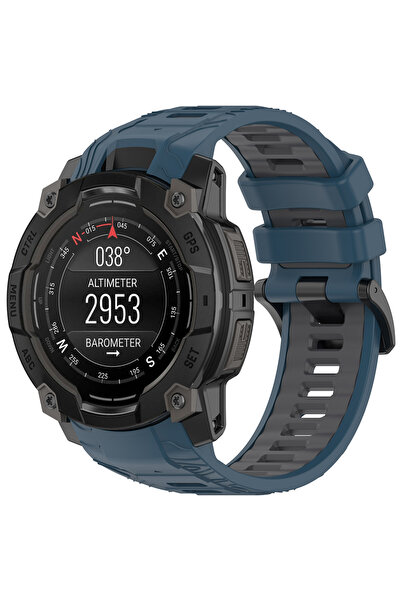 Techsuit Curea pentru Garmin Watch, Techsuit, Silicon, Dark Blue