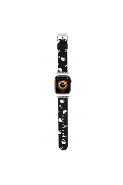 Hello Kitty Λουράκι για Apple Watch, Hello Kitty, από δερματίνη, μαύρο