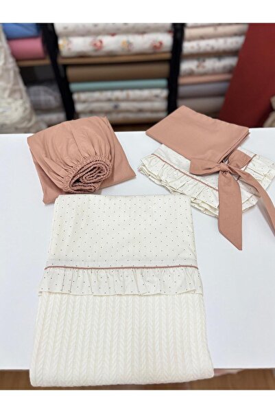 GAYE EV TEKSTİLİ Σετ Πικέ Διπλό Βολάν