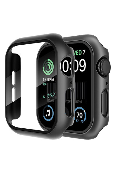 Techsuit Προστασία για Apple Watch 44 χιλ., Techsuit, Πλαστικό, Μαύρο
