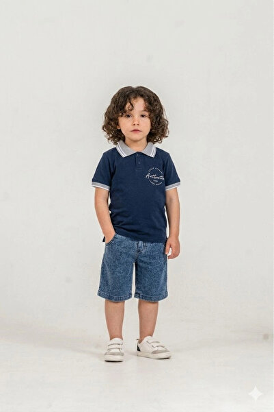 Bontino Αυθεντικό μπλουζάκι με στάμπα για αγόρια, 100% βαμβακερό, με λαιμόκοψ...