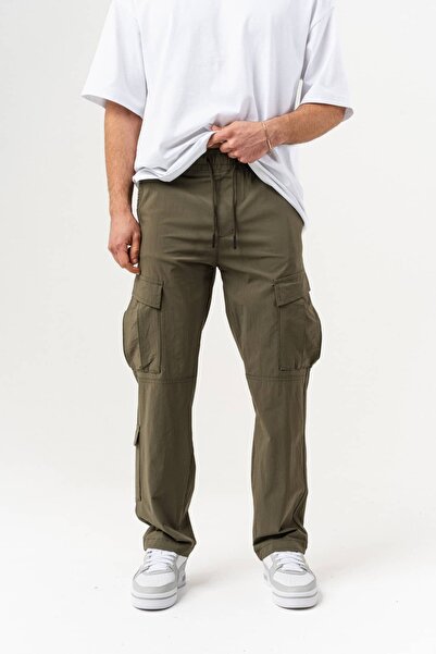 go gang own Παντελόνι Gabardine με λεπτομέρεια τσέπης Ranger Cargo, ελαστική ...